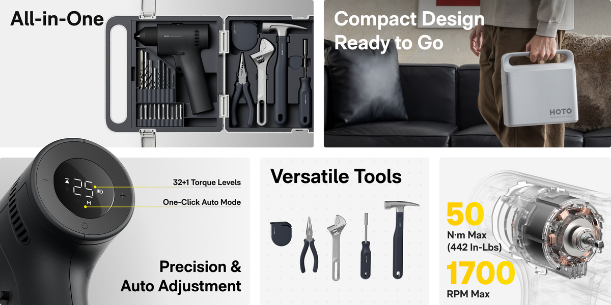 16V Brushless Drill Tool Kit