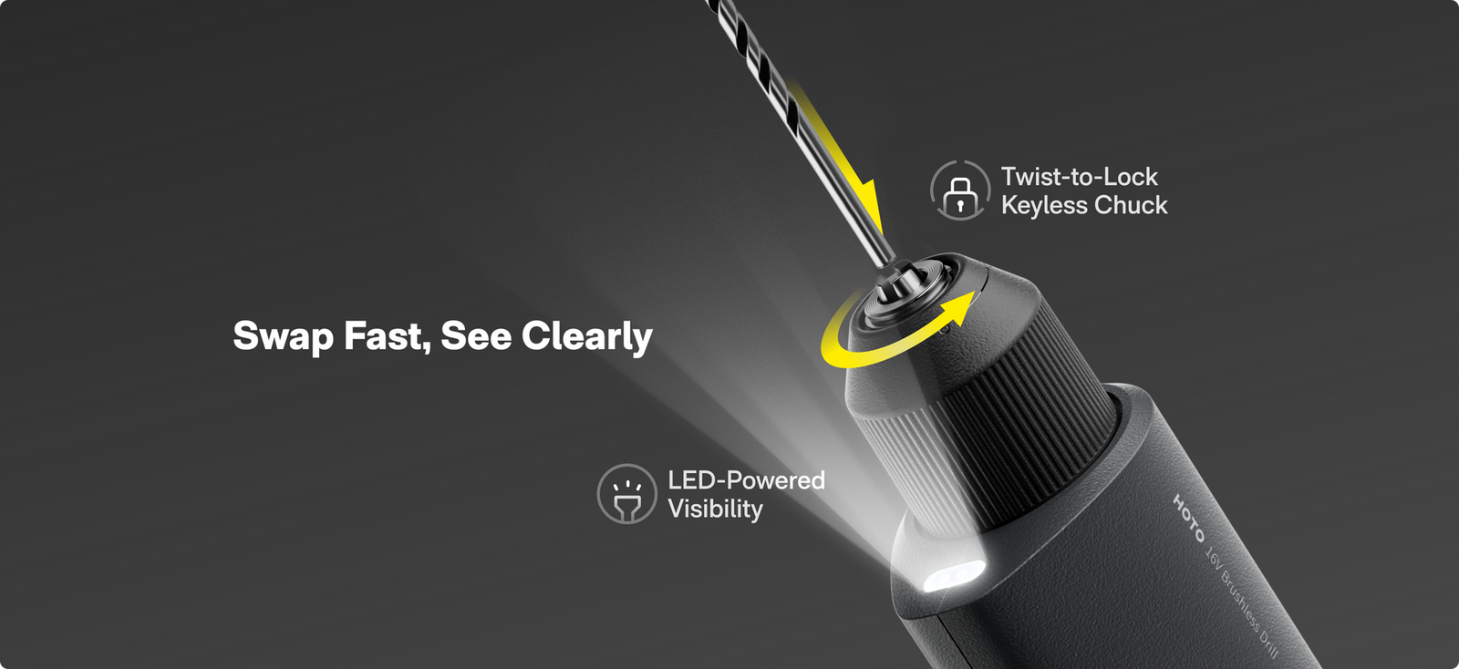 16V Brushless Drill Tool Kit