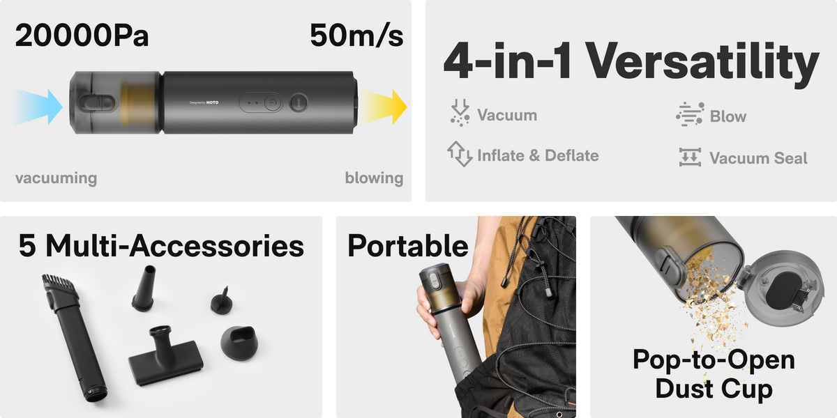 Hoto Auto Care Air Duster & Vacumm