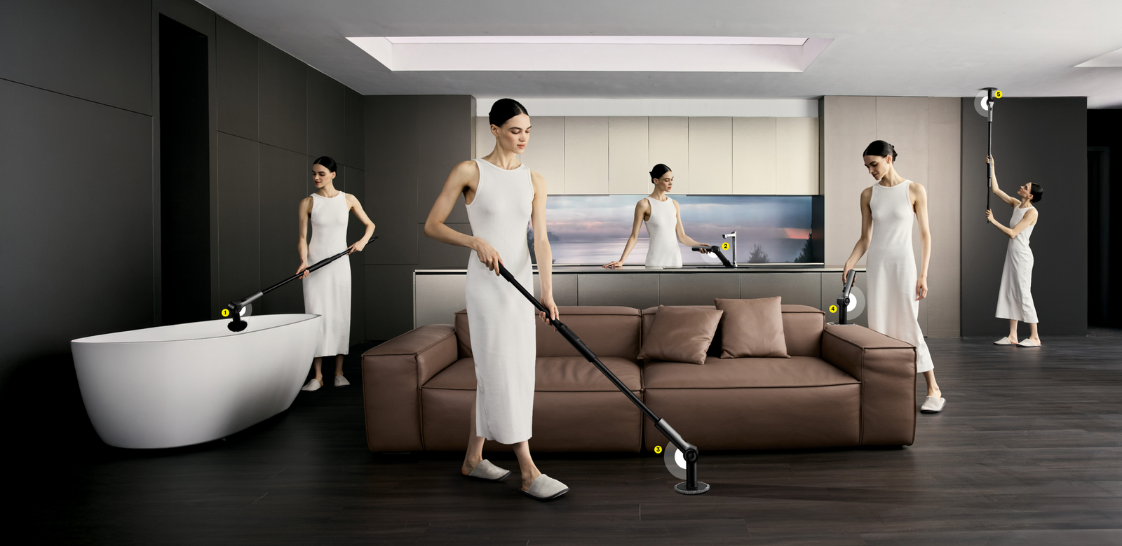 HOTO Flexi™ Cordless Spin Scrubber
