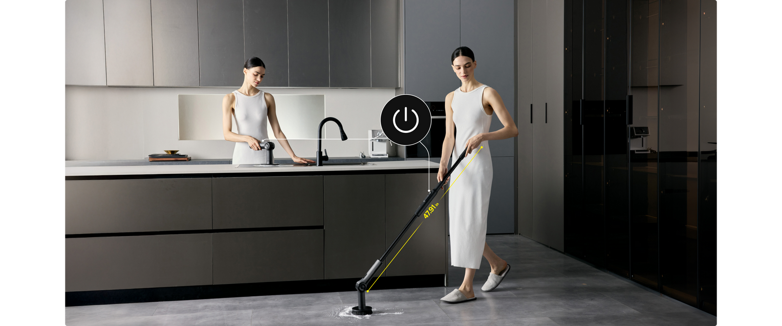 HOTO Flexi™ Cordless Spin Scrubber