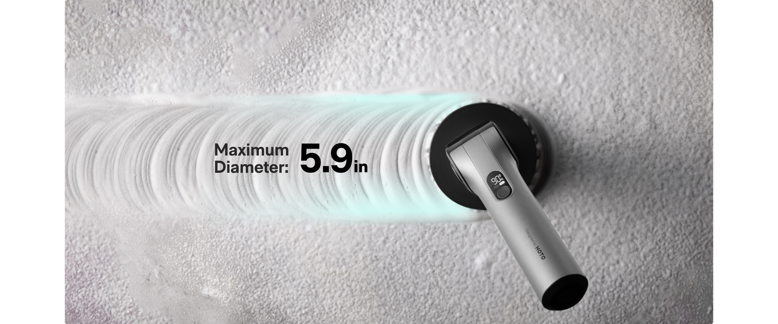 HOTO Flexi™ Cordless Spin Scrubber