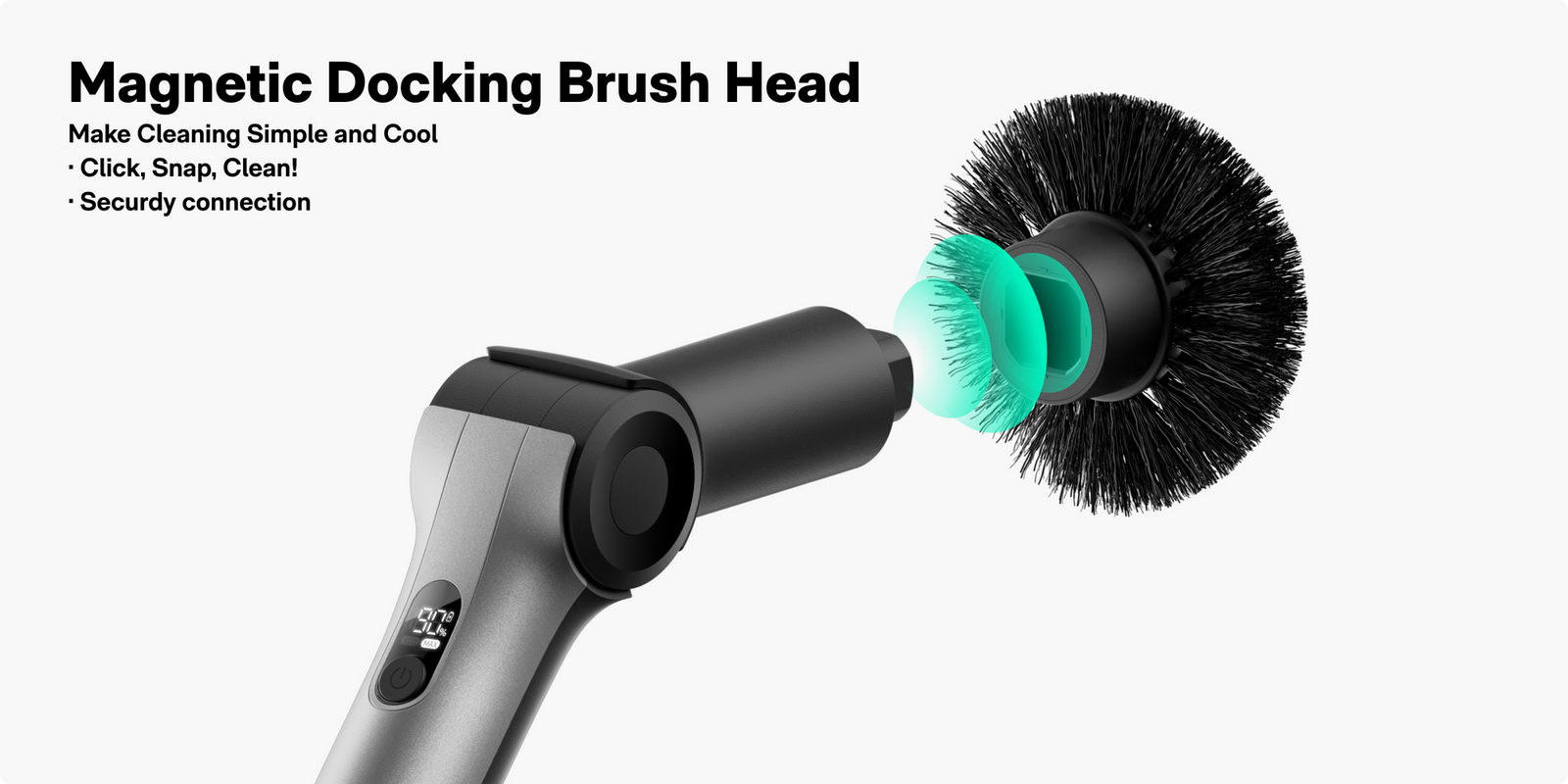 HOTO Flexi™ Cordless Spin Scrubber